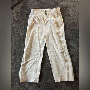 Zara linen white pants